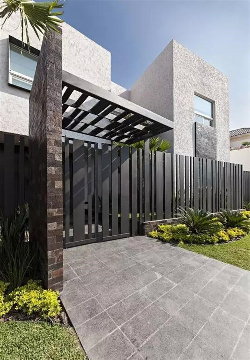 千變萬化的別墅小院圍墻設計