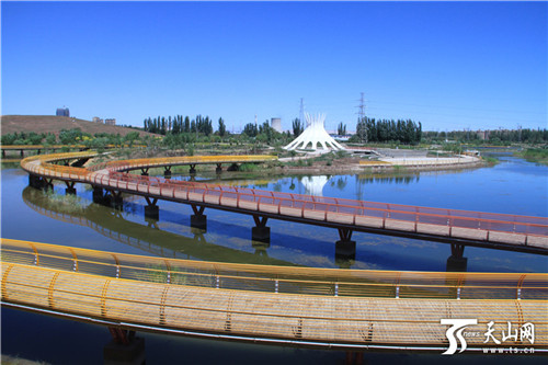新疆喀什市小亞郎生態濕地公園初具規模