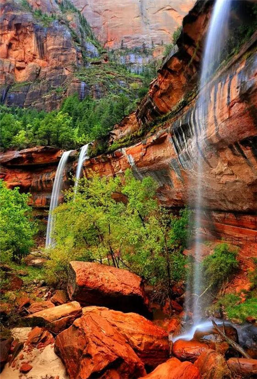 美國錫安國家公園一步一景,美不勝收