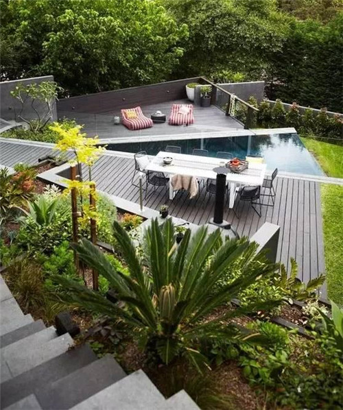 坡地庭院,別具一格的美