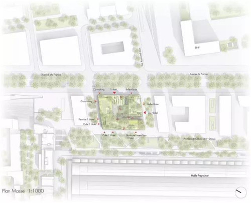 隈研吾新作Aurore T5B酒店 巴黎版空中花園