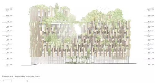 隈研吾新作Aurore T5B酒店 巴黎版空中花園