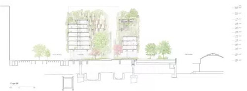 隈研吾新作Aurore T5B酒店 巴黎版空中花園