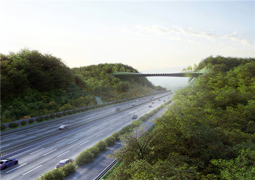 韓國生態(tài)橋大賽獲獎?wù)哒劤鞘信c自然的聯(lián)系