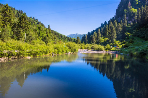 甘肅最美國家森林公園松鳴巖