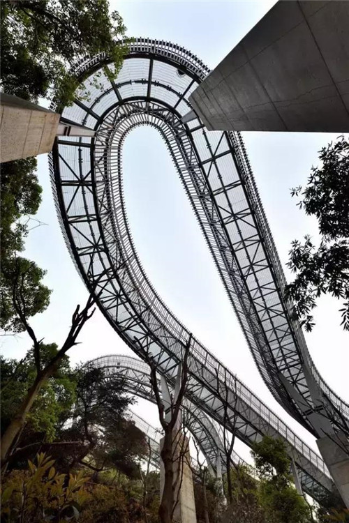 首條空中自行車道在福建廈門建起來