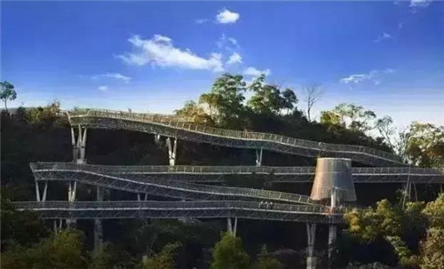 首條空中自行車道在福建廈門建起來