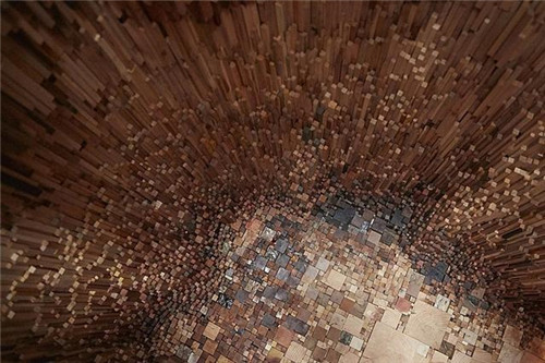 已滅絕或瀕臨沒絕的樹木樣本的裝置藝術