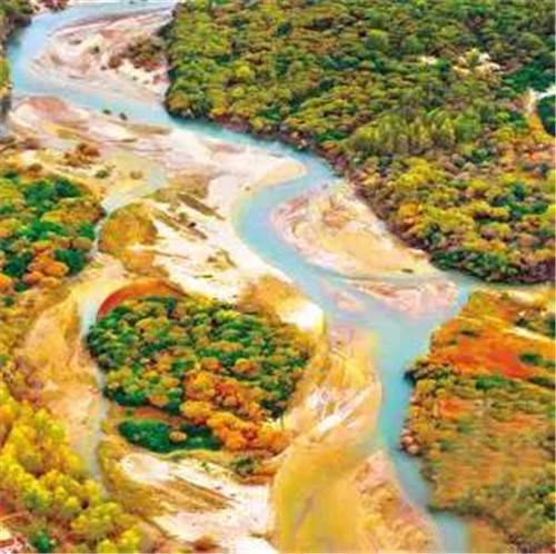 航拍張掖大濕地 半城蘆葦半城碧