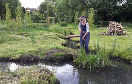 英國(guó)78歲老太7年將廢棄沼地改成“仙境”