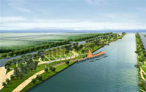 京杭運河生態(tài)水系建設(shè)工程樣板段破土動工