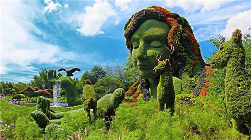 植物雕塑的城市景觀你見過嗎？