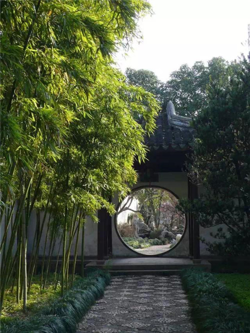 中式古典園林庭院景觀竹韻