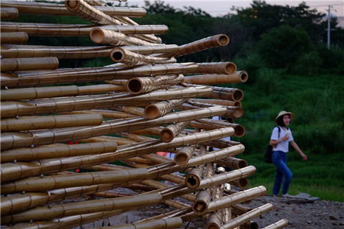 2017全國高校竹設計建造大賽于安吉閉營