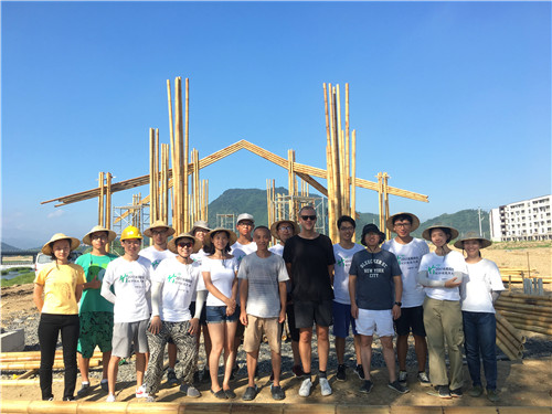 2017全國高校竹設計建造大賽于安吉閉營