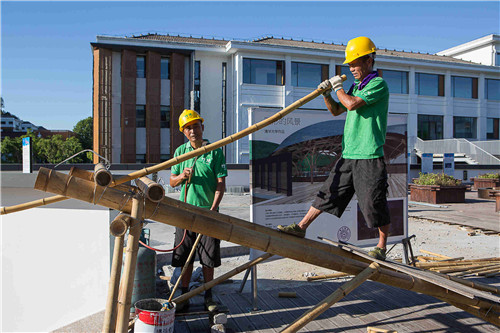 2017全國高校竹設計建造大賽于安吉閉營