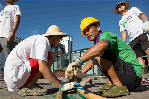 2017全國高校竹設計建造大賽于安吉閉營