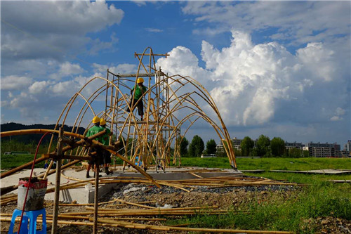 2017全國高校竹設計建造大賽于安吉閉營