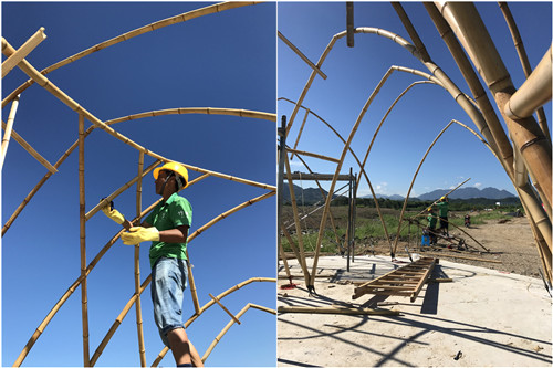 2017全國高校竹設計建造大賽于安吉閉營