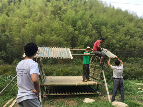 2017全國高校竹設計建造大賽于安吉閉營