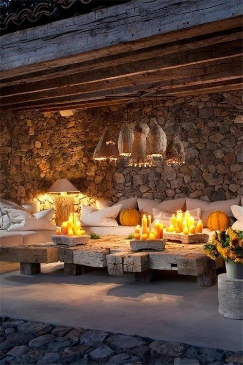 私家庭院，景觀設計，燭燈