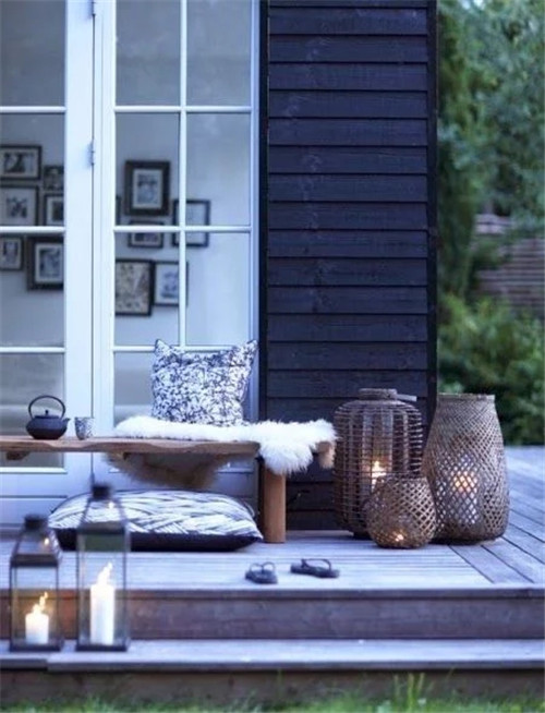 私家庭院，景觀設計，燭燈