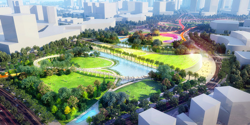 園冶杯專業獎:深圳市坪山區半月環中央公園