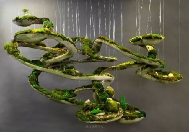 超有創意,是雕塑還是花盆?