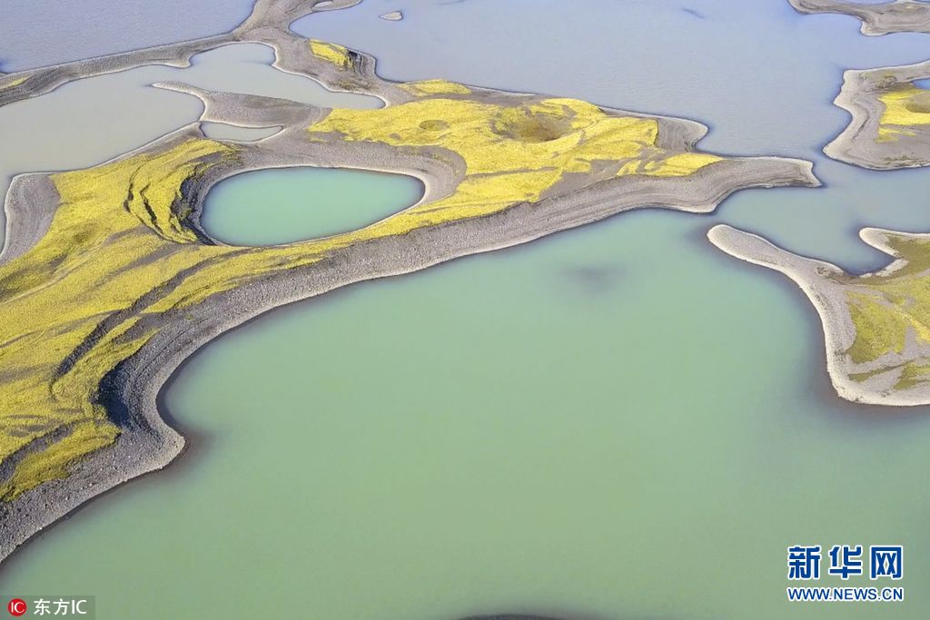 無人機(jī)航拍冰島 碧藍(lán)靜謐美到窒息