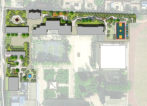 園冶杯專業獎:山東省郵電學校環境改造工程
