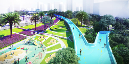 園冶杯專業獎:深圳市坪山區半月環中央公園