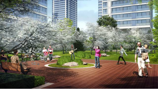 融創(chuàng)中心五園七景描摹新法式宜居住區(qū)