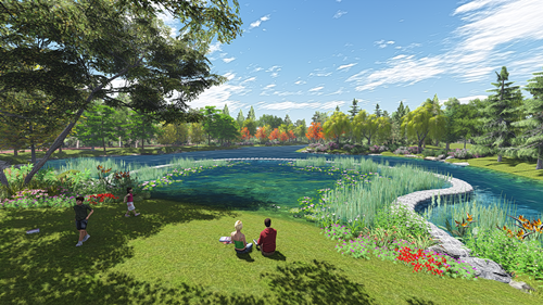 園冶杯專業獎:青山區倒口湖公園景觀設計