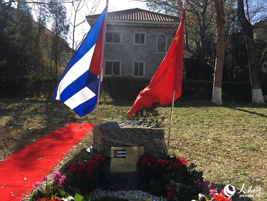 卡斯特羅逝世一周年景觀石安置儀式在京舉行