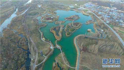 河南省鶴壁市淇河國家濕地公園景色秀美