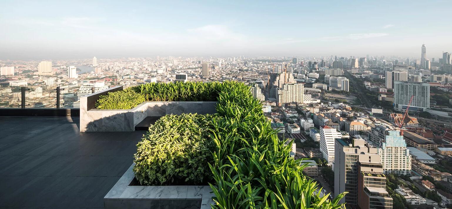泰國曼谷M Silom住宅區景觀設計