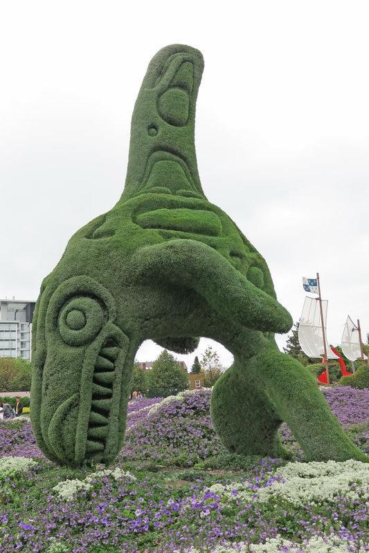 加拿大渥太華植物雕塑作品展,中國作品歡迎