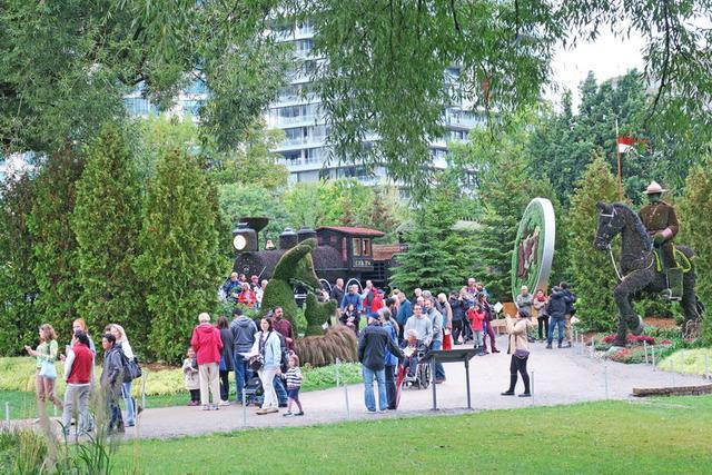 加拿大渥太華植物雕塑作品展,中國作品歡迎