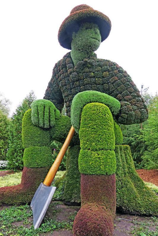 加拿大渥太華植物雕塑作品展,中國作品歡迎