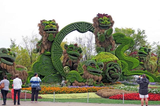 加拿大渥太華植物雕塑作品展,中國作品歡迎