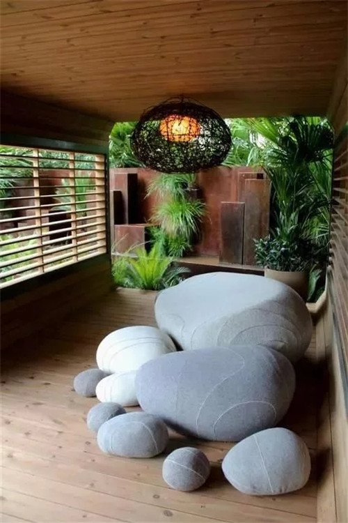 大鵝卵石竟然能營造如此溫柔的園林景觀設計