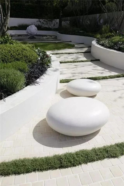 大鵝卵石竟然能營造如此溫柔的園林景觀設計