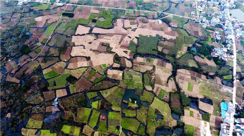 航拍生態(tài)綠洲——都安澄江國家濕地公園