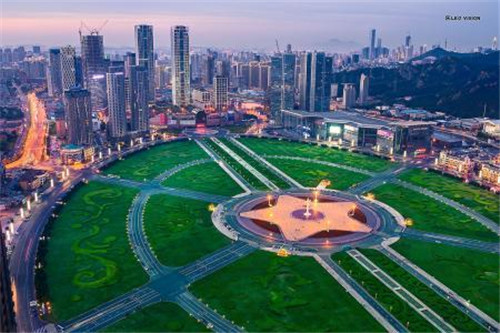 大連星海廣場——亞洲最大的城市廣場