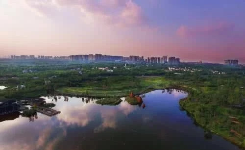 白鷺灣濕地公園如同一幅天然水墨畫卷