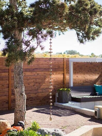 充滿藝術氣息的花園:帶有雕塑感的石頭