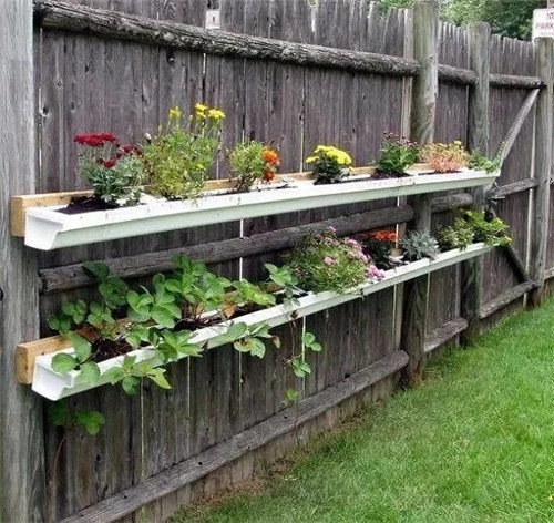 用雨水槽養(yǎng)成垂直的花園、菜園