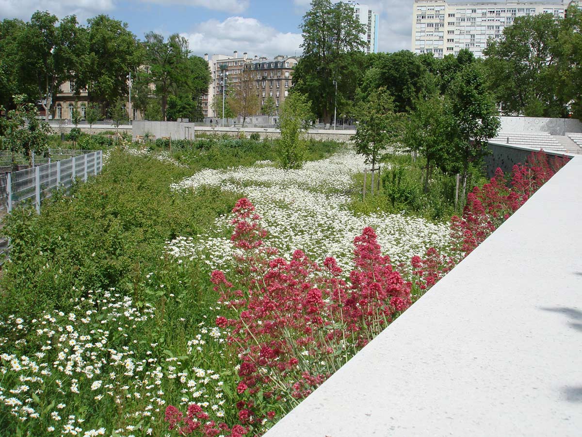 塞納河畔圣旺歷史中心的碼頭公園