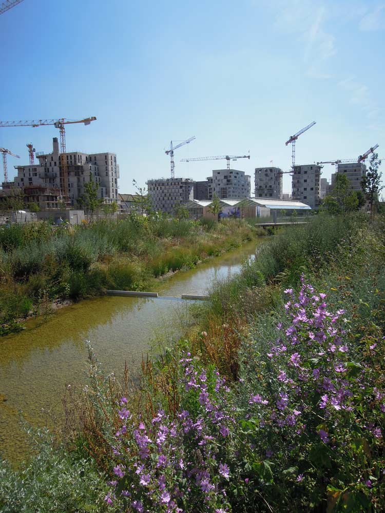 塞納河畔圣旺歷史中心的碼頭公園