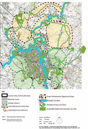健康規劃：英國綠色基礎設施（GI）規劃原則